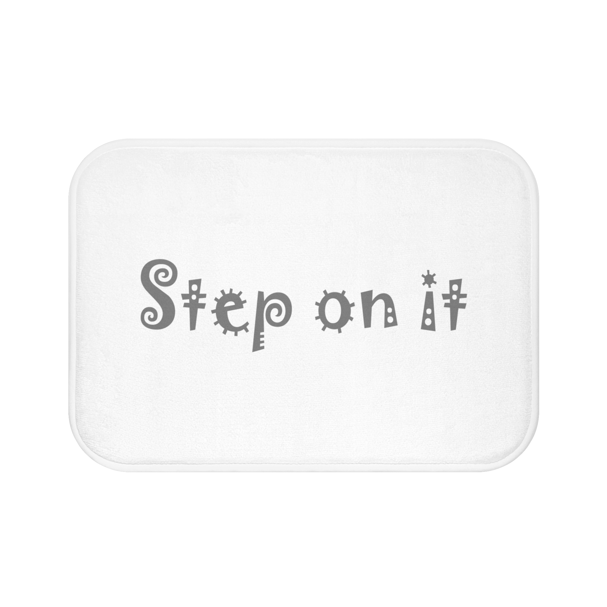 Step on it ~ Bath Mat Microfiber Anti-Skid ~ Perfect for People in a Hurry ~ Original Design ~ 2 sizes - Image 6