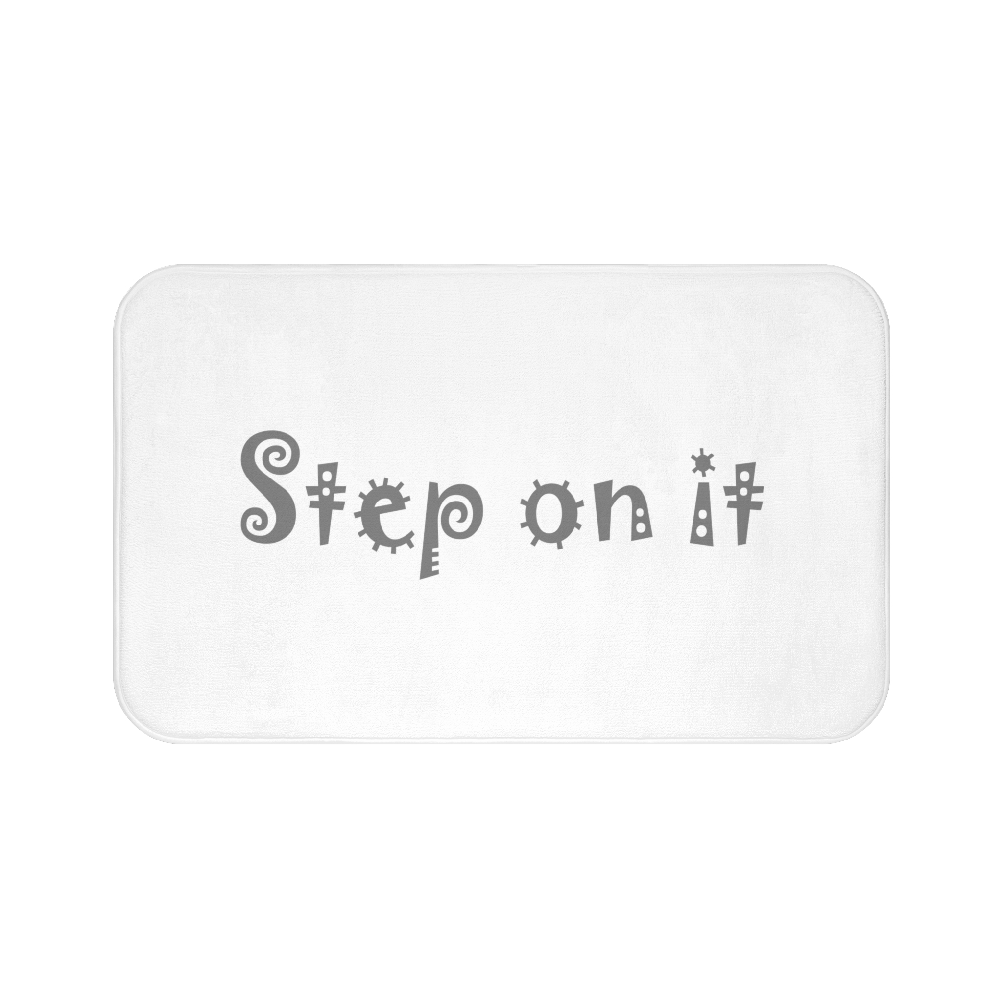 Step on it ~ Bath Mat Microfiber Anti-Skid ~ Perfect for People in a Hurry ~ Original Design ~ 2 sizes - Image 2