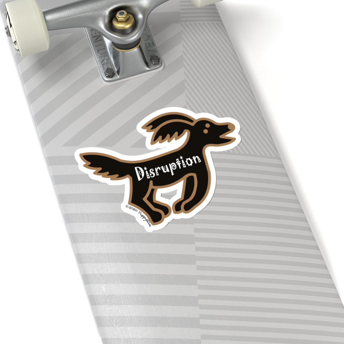 Disruption Black Dog Statement Sticker Transparent or White Edges in 4 sizes:2", 3", 4", 6" - Image 22