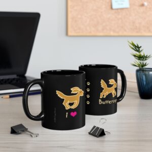 Personalized Custom Goldendoodle Black Mug (11oz, 15oz)