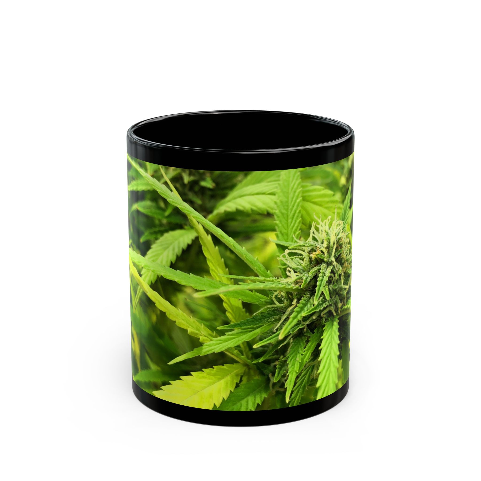 Cannabis Fresh Cannabud aromatic fresh ripe for harvest Black Coffee Mug (11oz, 15oz)