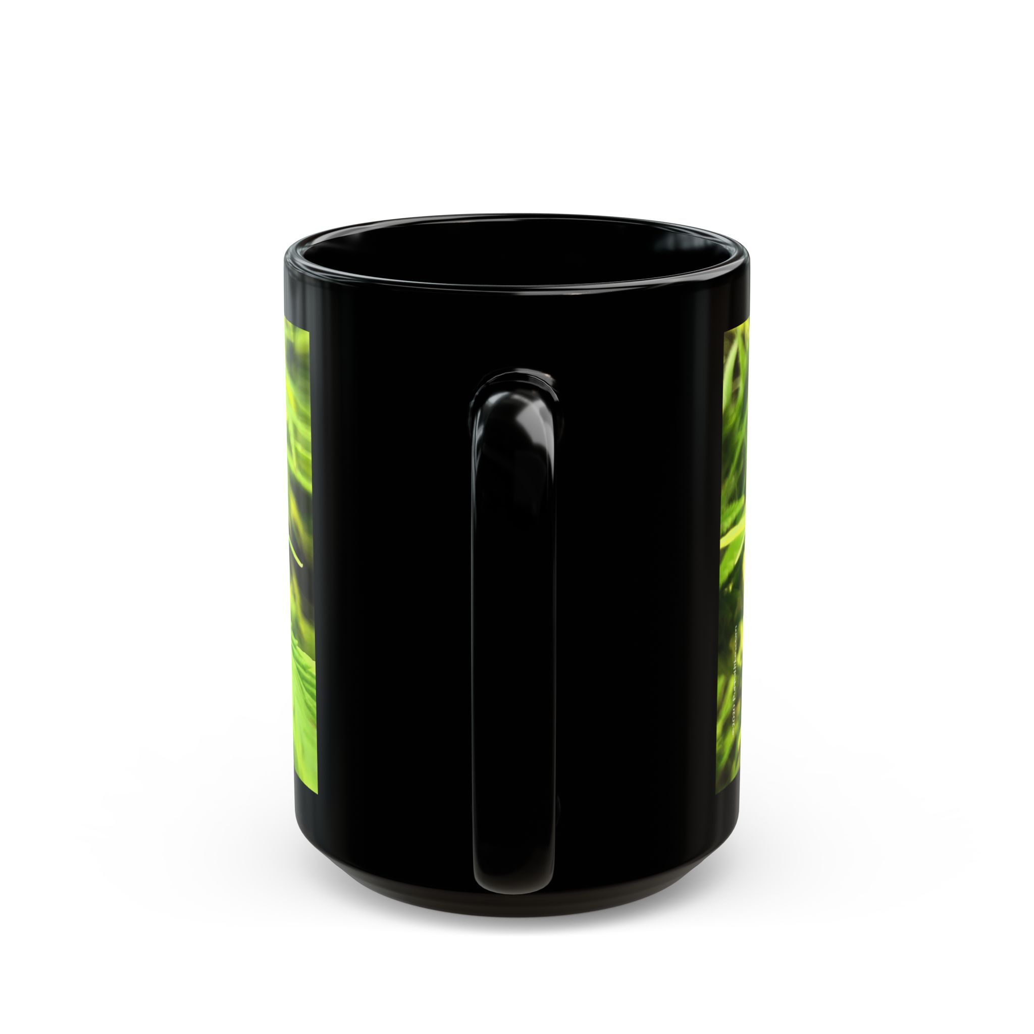 Cannabis Fresh Cannabud aromatic fresh ripe for harvest Black Coffee Mug (11oz, 15oz) - Image 12