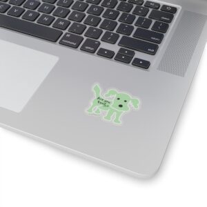 Are You Ready? Motivational Puppy Transparent Edge Sticker - 4 sizes:2", 3", 4", 6"