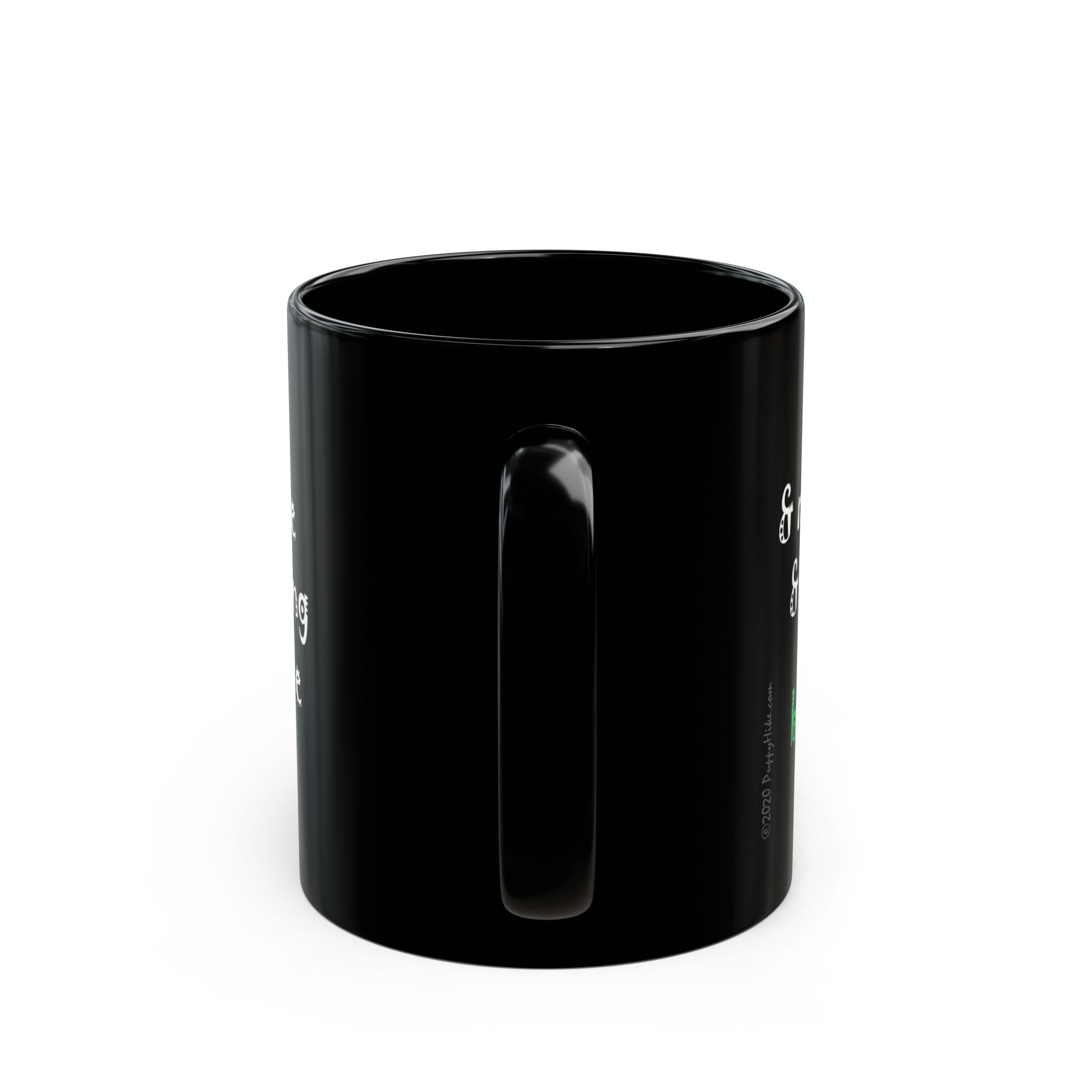 I hate morning people & mornings and people Big Gray Cloud at Sunrise Black Coffee Mug (11oz, 15oz) - Image 4
