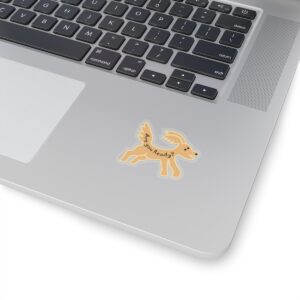 Are You Ready? Motivational Goldendoodle Transparent or White Edge Sticker - 4 sizes:2", 3", 4", 6"