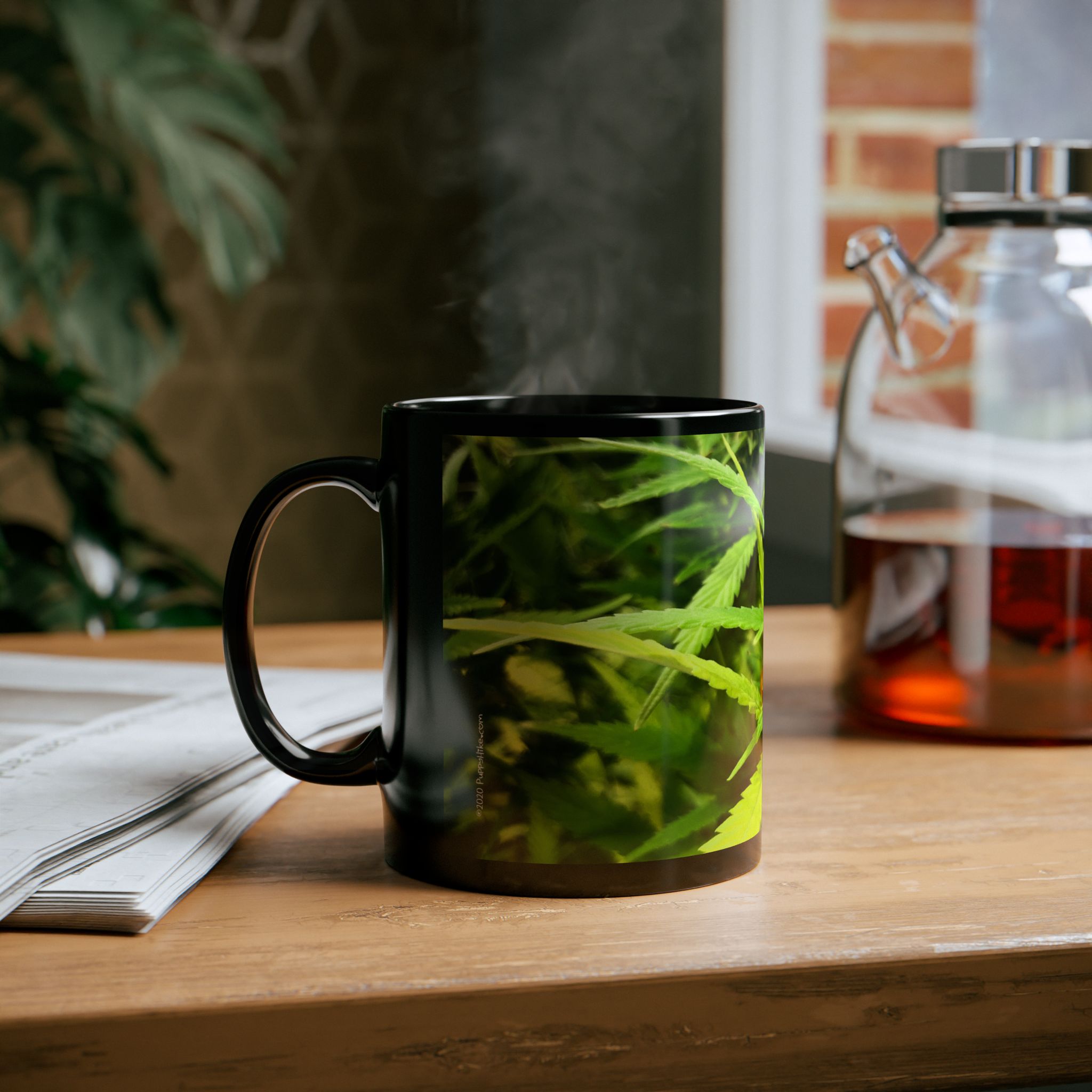 Cannabis Fresh Cannabud aromatic fresh ripe for harvest Black Coffee Mug (11oz, 15oz) - Image 8