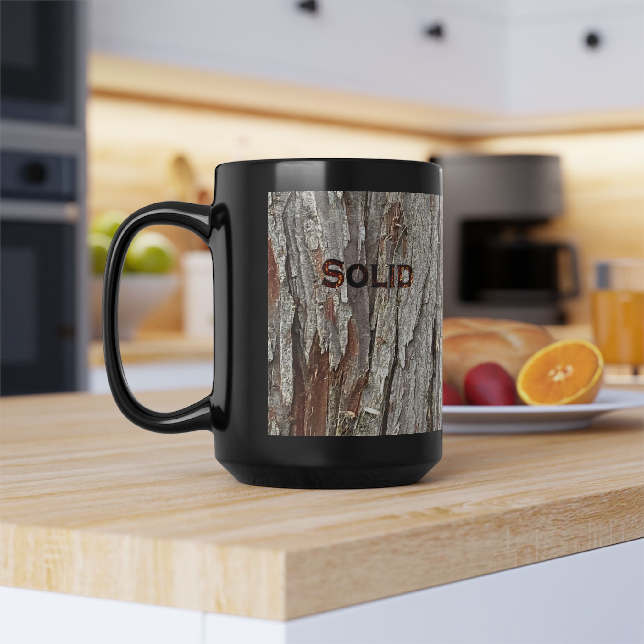 Strength in Tough Times - Original Tree Photo Black Coffee Mug (11oz, 15oz) - Image 16