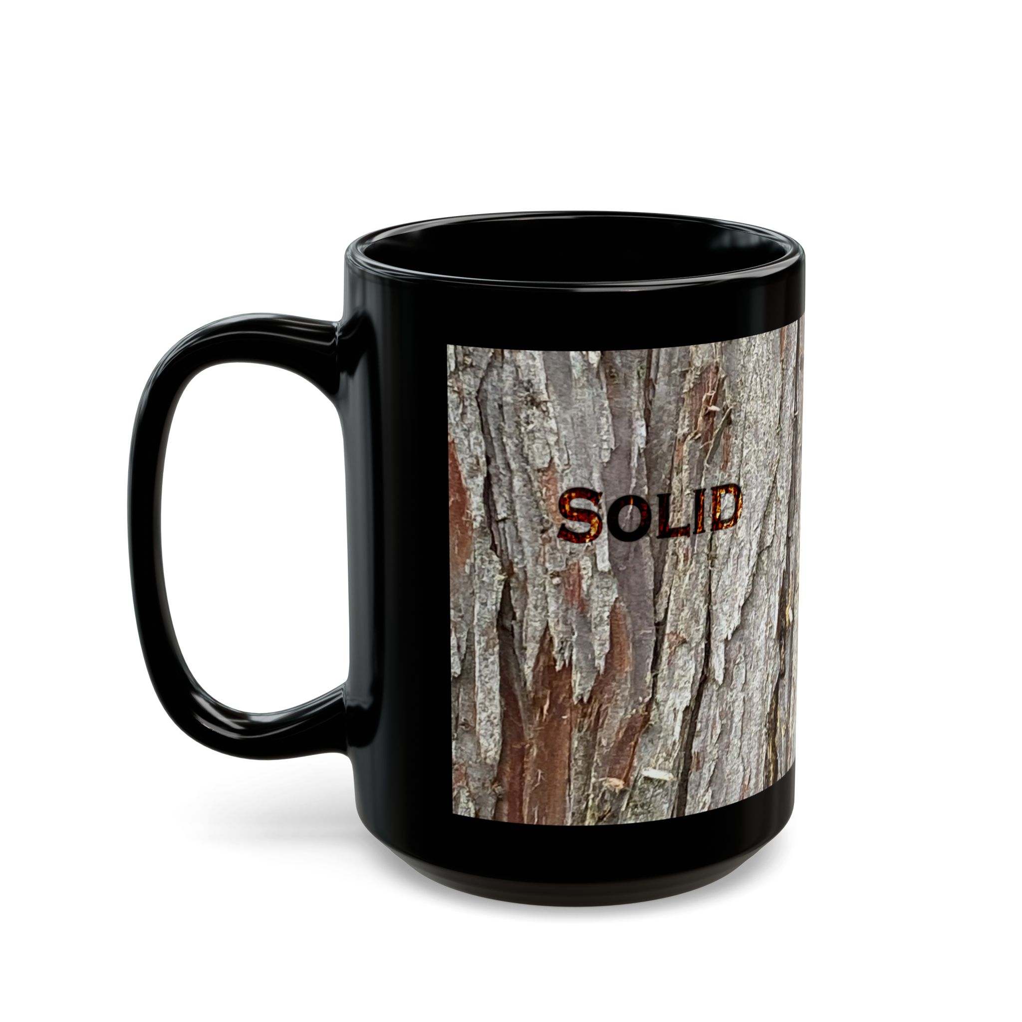 Strength in Tough Times - Original Tree Photo Black Coffee Mug (11oz, 15oz) - Image 11